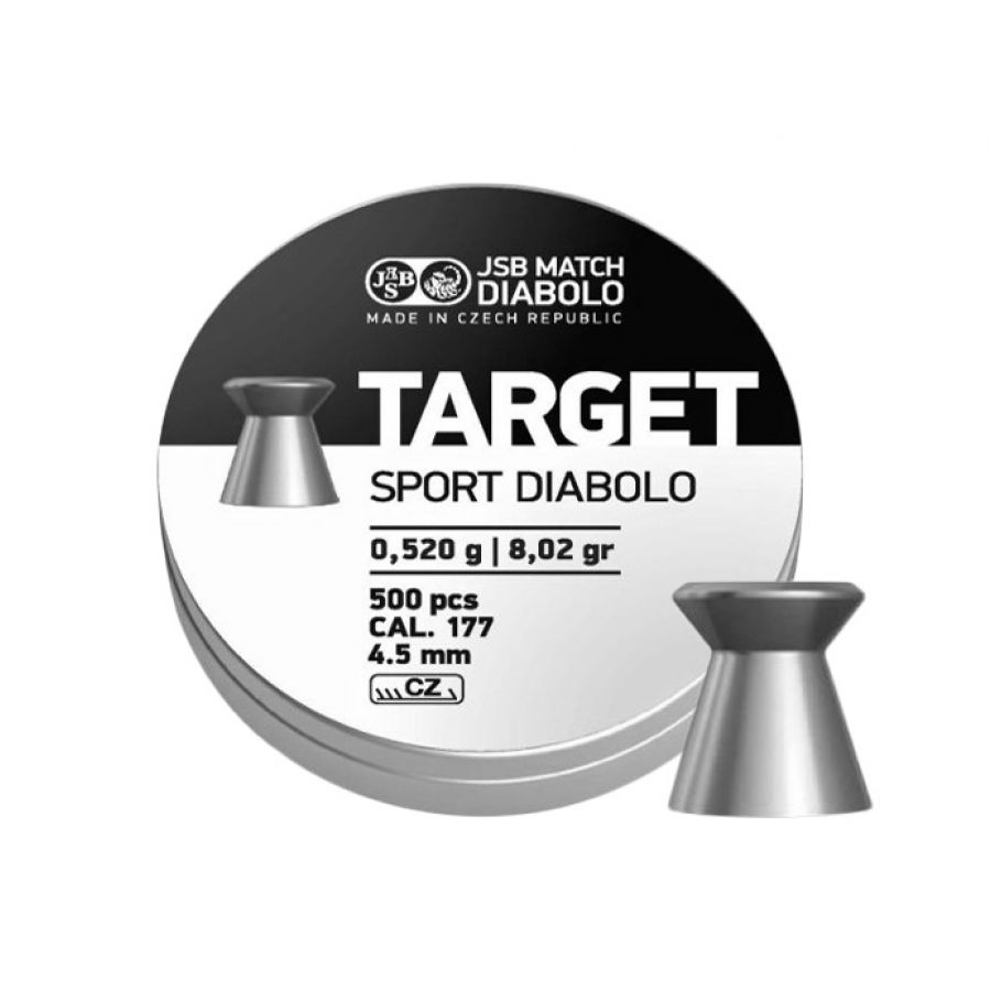 JSB Target Sport 4.50/500 diabolo shot. 1/4