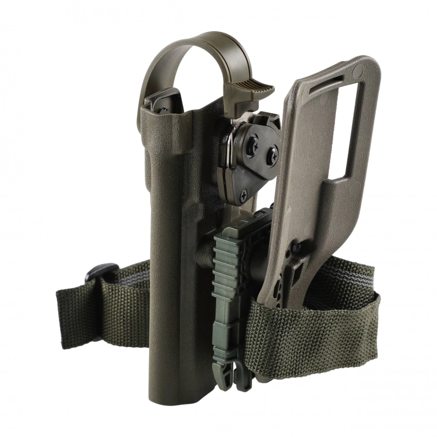 Kabura Doubletap OWB Strighter SLS z QLS VIS 100 pas na udo, oliwkowa 4/9