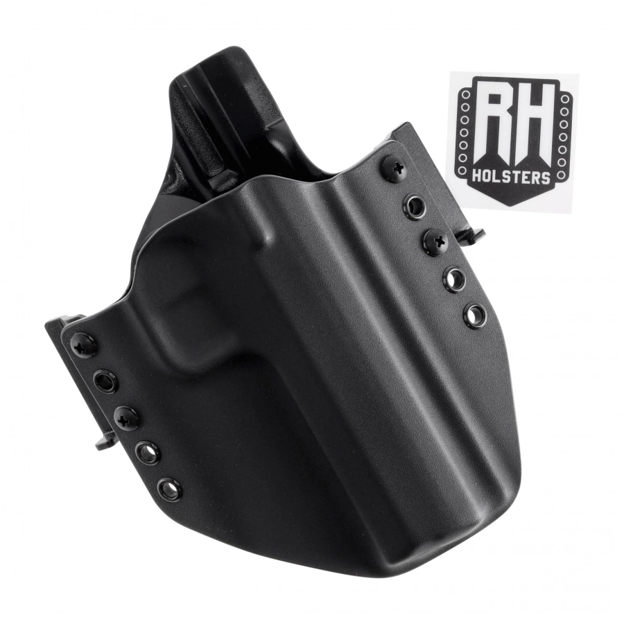 Kabura RH Holsters OWB CZ TS 2 Racing Green z thumbrest 1/2 sweatguard, speedloops 40 mm, prawa, czarna 3/3
