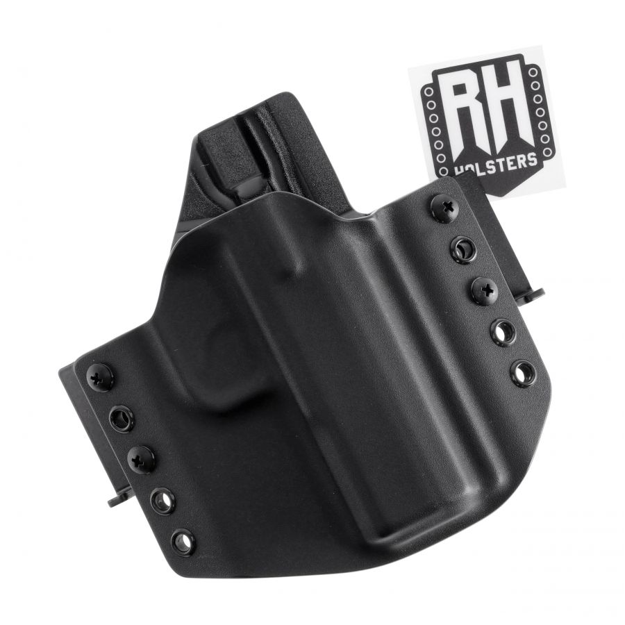 Kabura RH Holsters OWB do CZ Shadow 2 Compact 1/2 sweatguard, speedloops 40 mm prawa, czarna 3/3