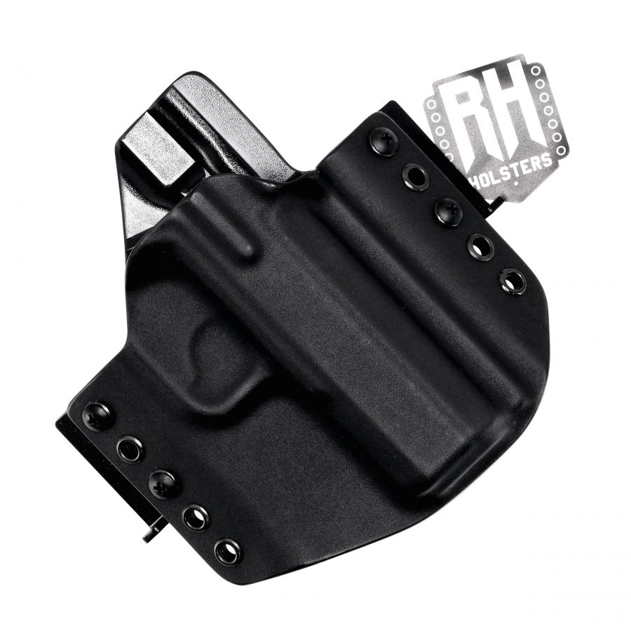 Kabura RH Holsters OWB do CZ Shadow 2 Compact 1/2 sweatguard, speedloops 40 mm prawa, czarna 3/3