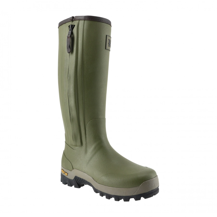 Kalosze męskie Harkila Forester Zip Dark olive 2/7