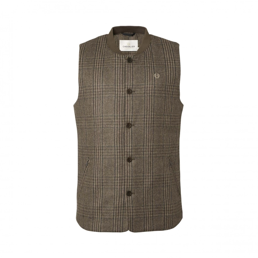 Kamizelka męska Chevalier Sion Fill100 Tweed Dark Brown Glencheck
 1/3