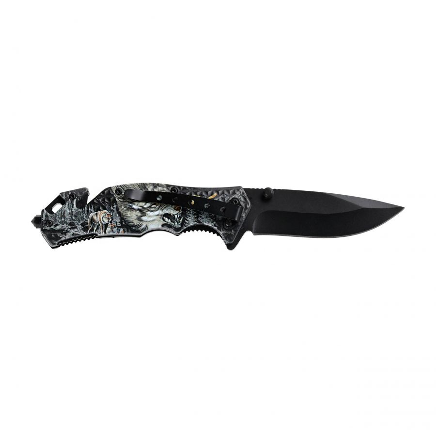 Kandar N380 knife with wolf. 2/5