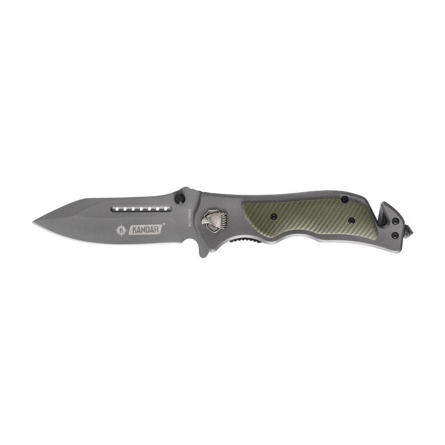 Kandar N389 rescue knife, green 1/5