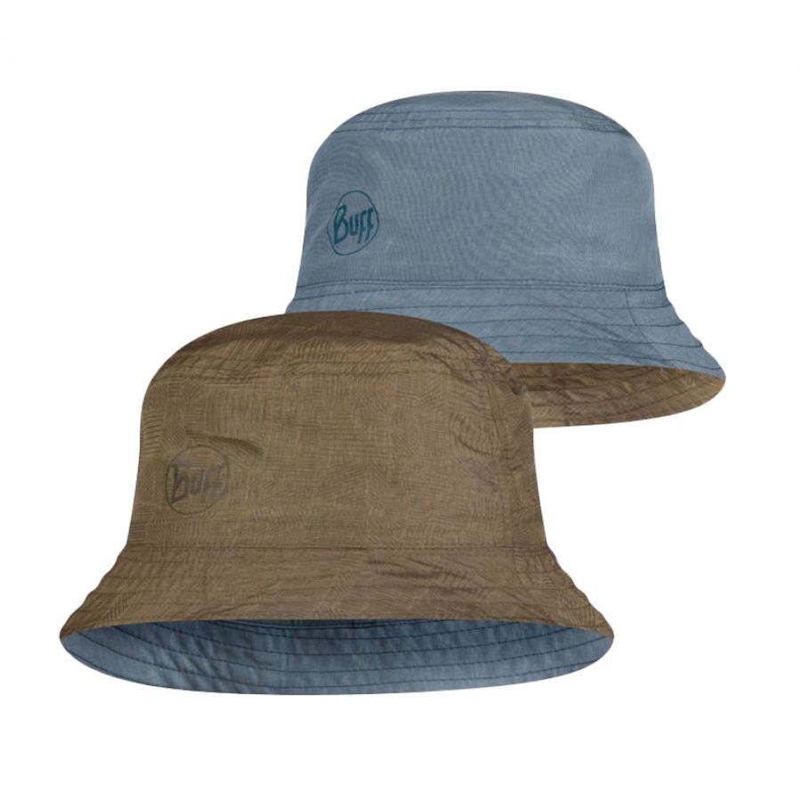 Kapelusz unisex BUFF Travel Bucket Hat Zadok niebiesko-oliwkowy 3/10