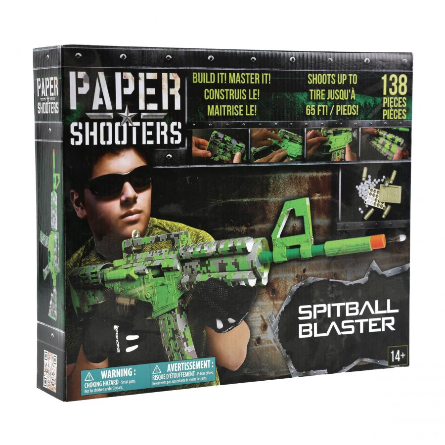 Karabin Paper Shooters Green Spit zestaw 2/8