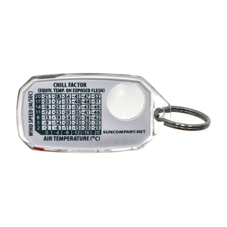 Key ring with thermometer, compass and magnifying glass Sun Co. 3/3