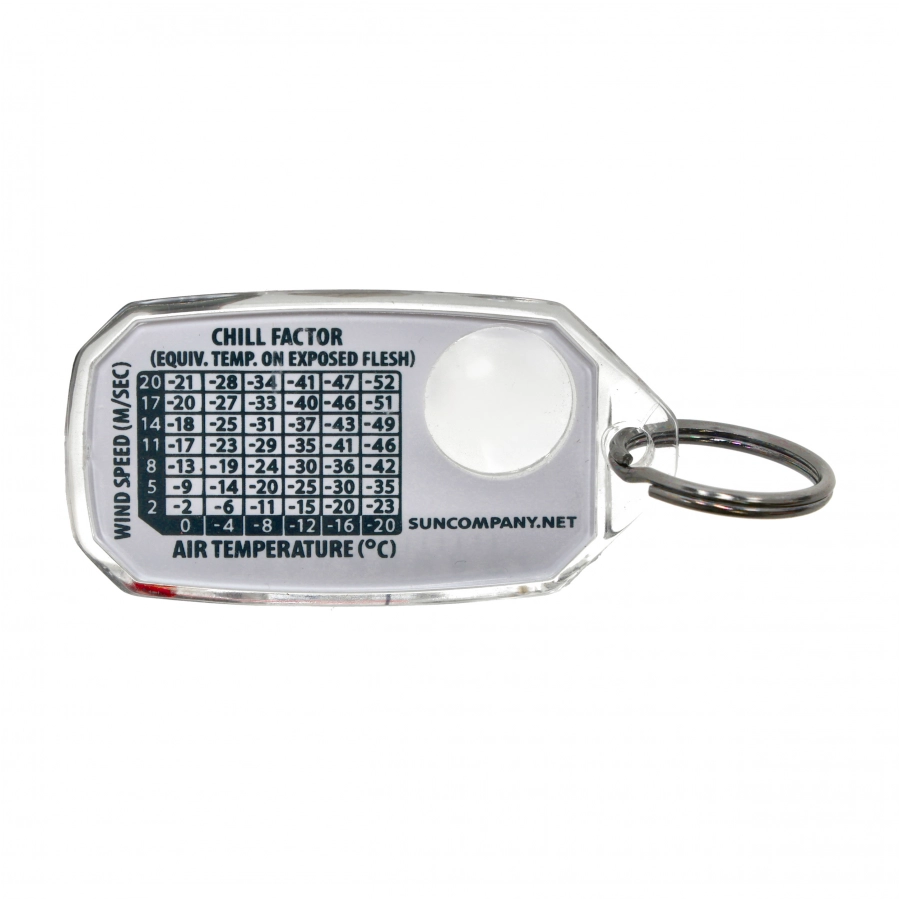 Key ring with thermometer, compass and magnifying glass Sun Co. 3/4