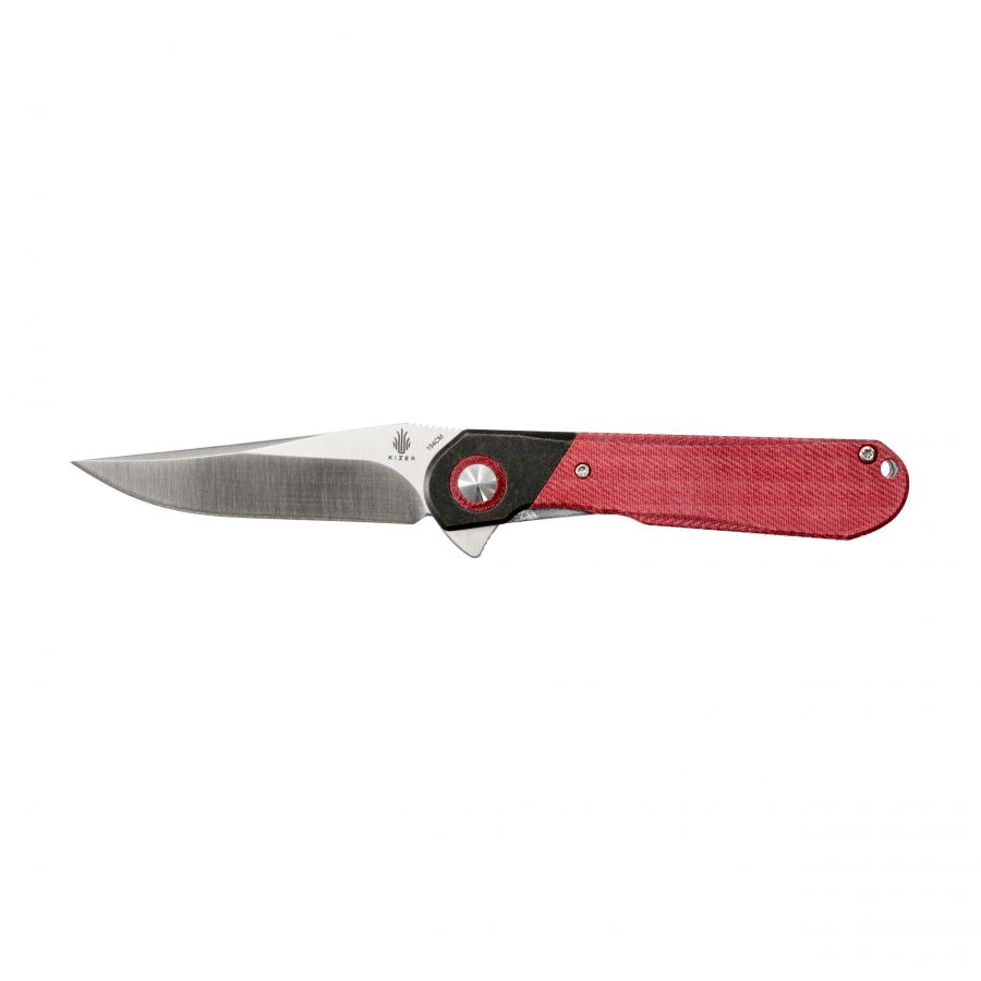 Kizer Comet V3614C4 red folding knife 1/7