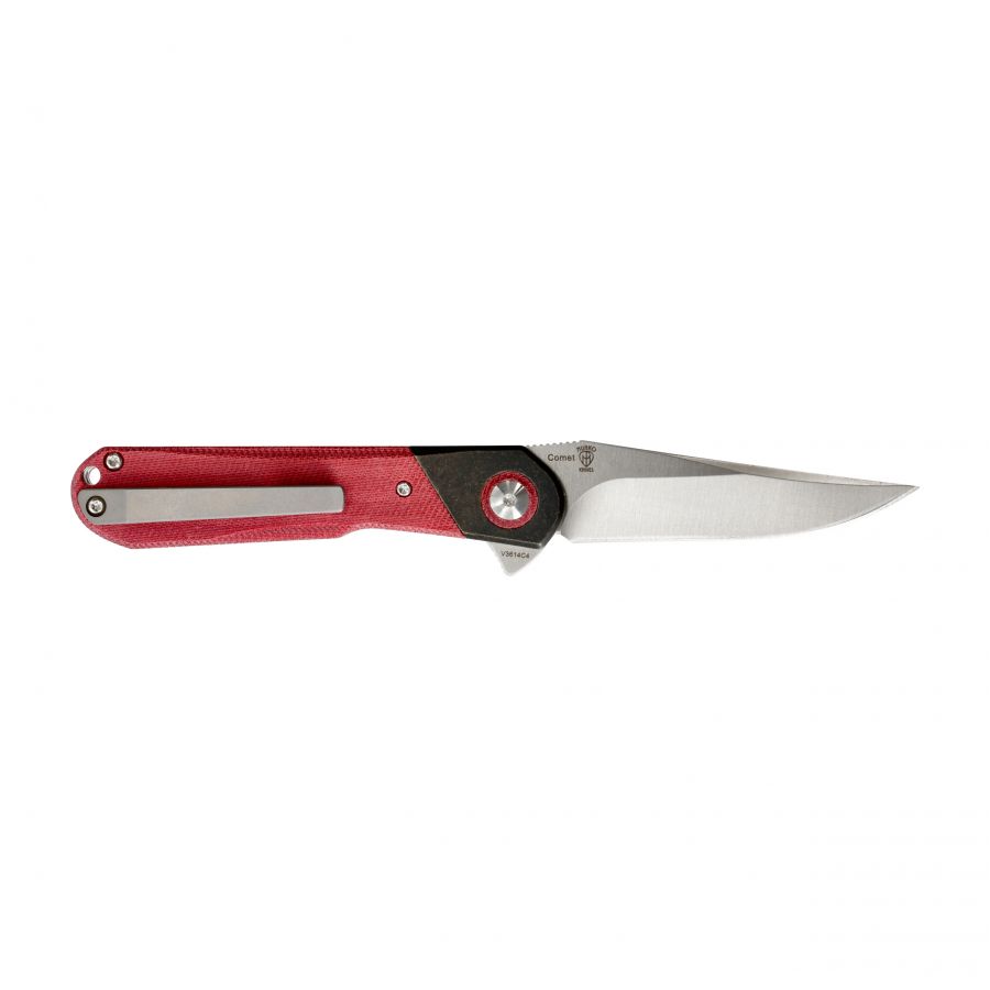 Kizer Comet V3614C4 red folding knife 2/7