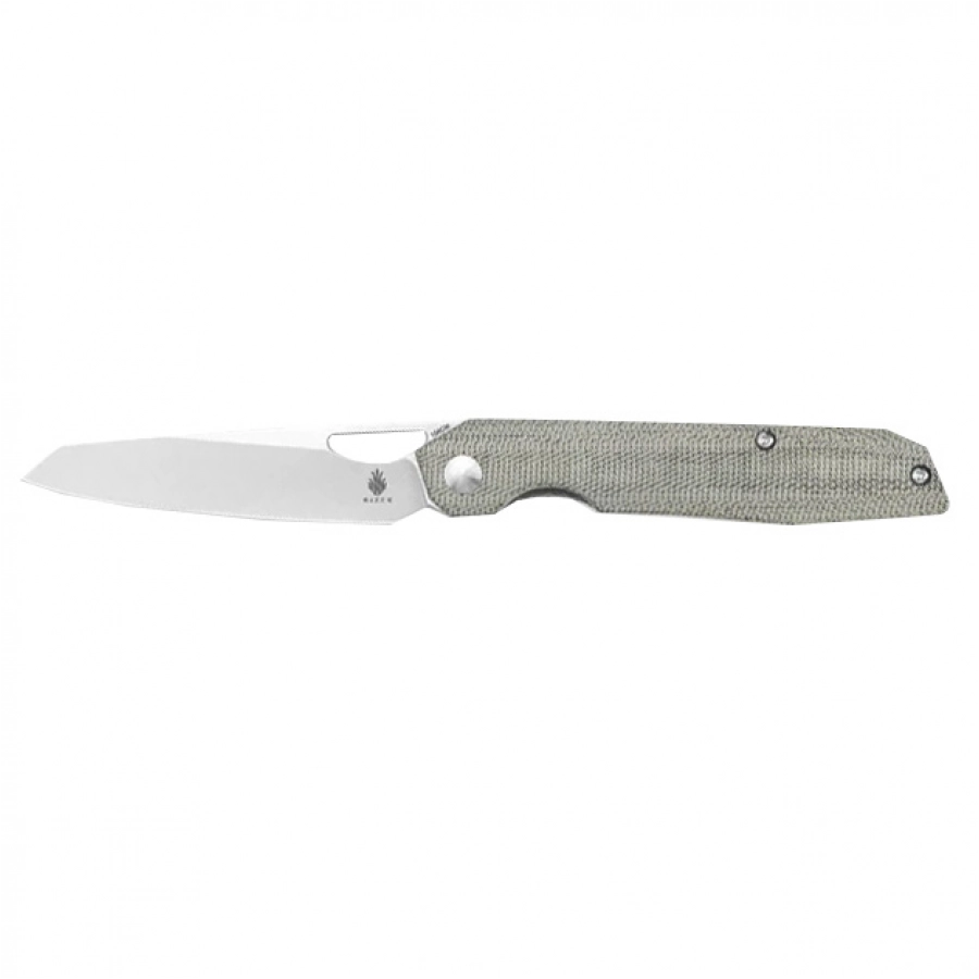 Kizer Genie V4545C1 green folding knife 1/7