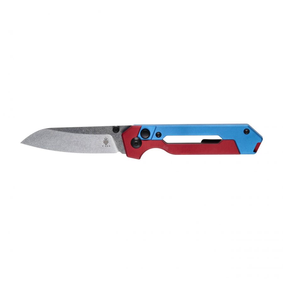 Kizer Hyper Ki3632A1 blue-red knife, composition 1/6