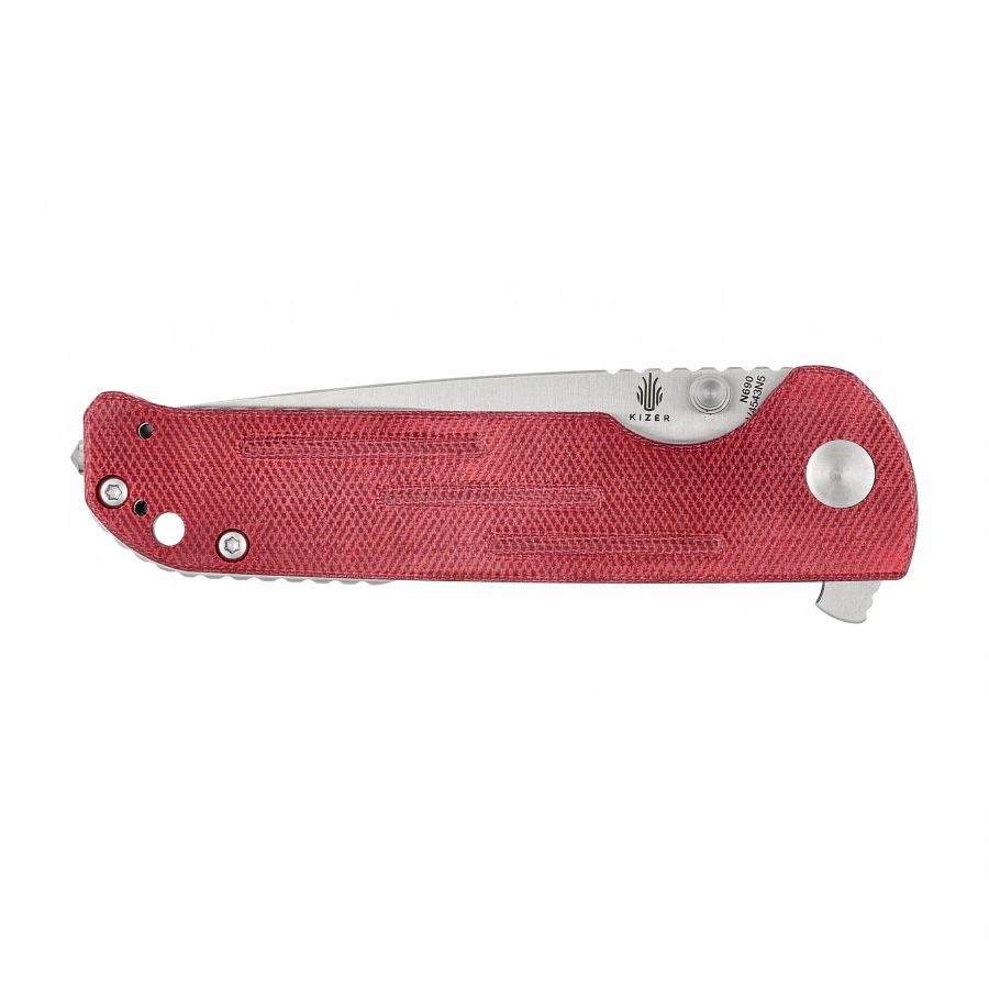 Kizer Justice V4543N5 red folding knife 4/8