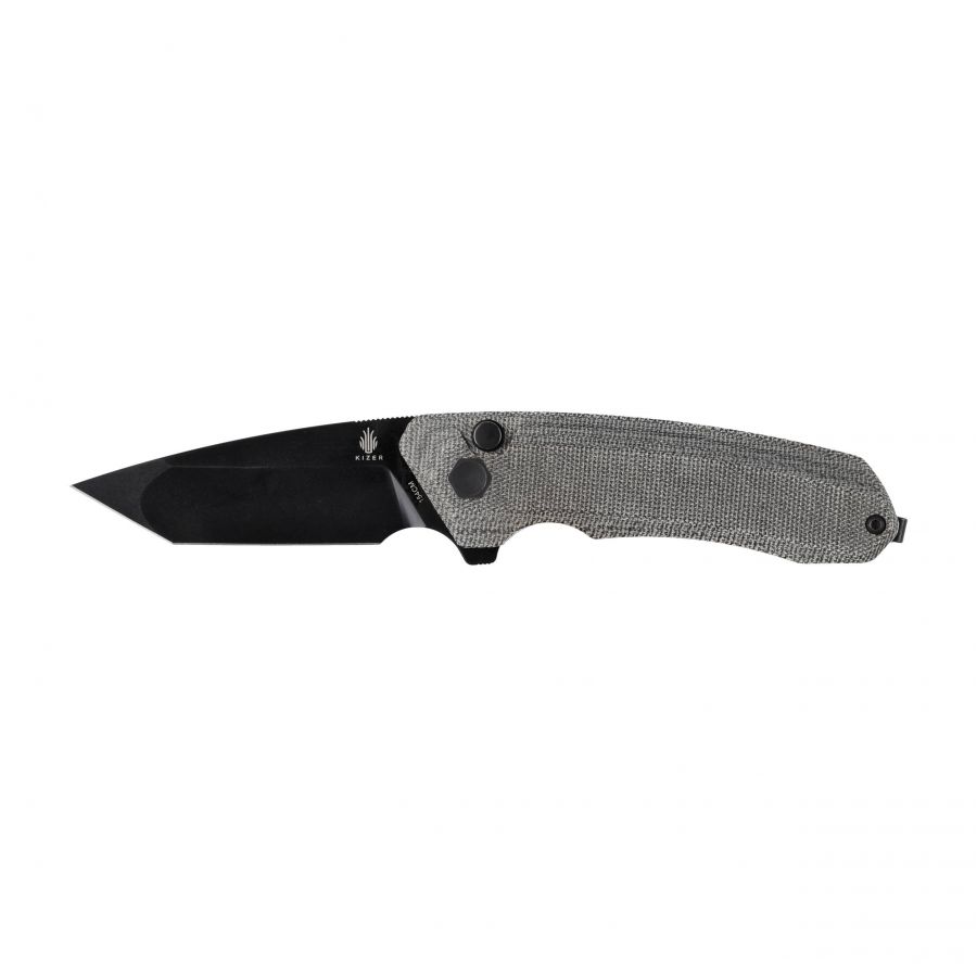Kizer Mad Tanto V4602C1 black folding knife 1/6