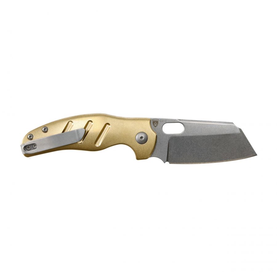 Kizer Sheepdog C01C V4488BC2 brass folding knife 2/6