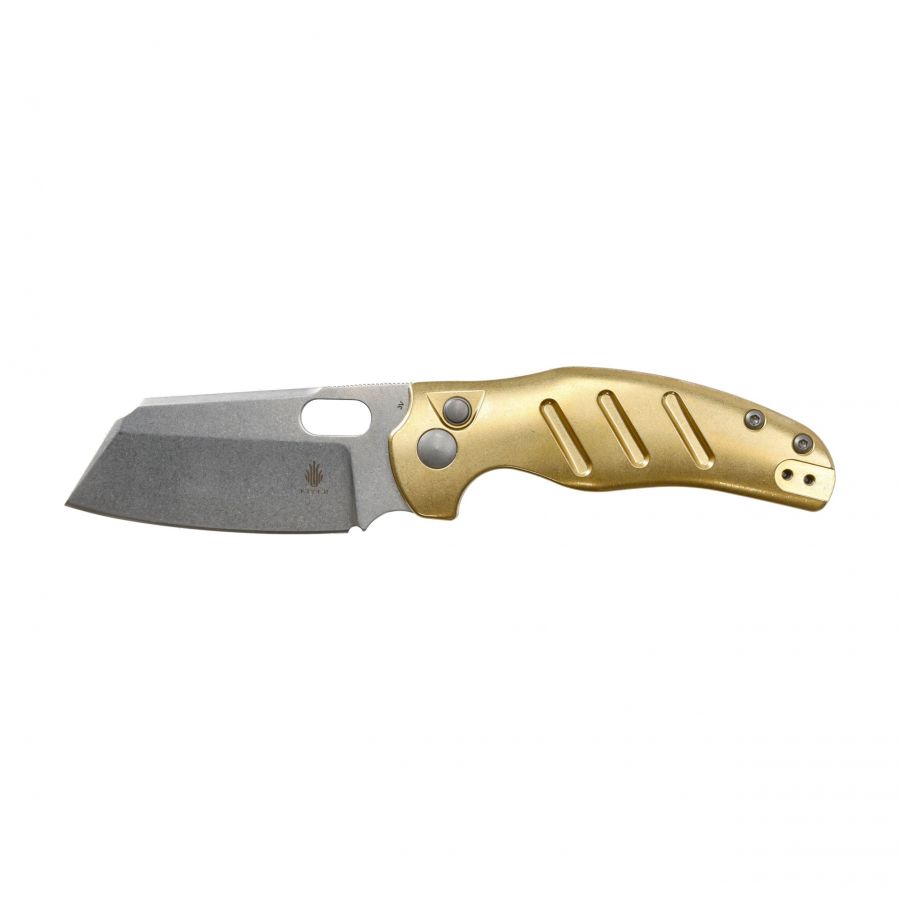 Kizer Sheepdog C01C V4488BC2 brass folding knife 1/6