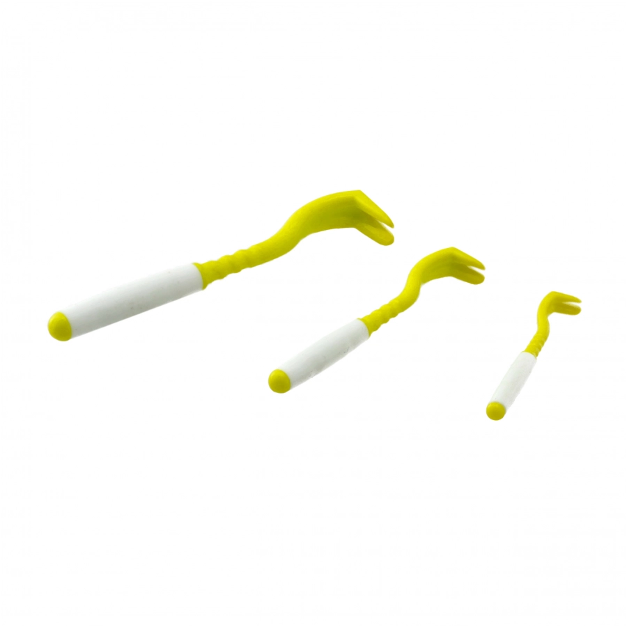 Kleszczołapki przyrząd do usuwania kleszczy Tick Twister Clipbox Trio z brelokiem, limonkowe 3 szt. 3/5