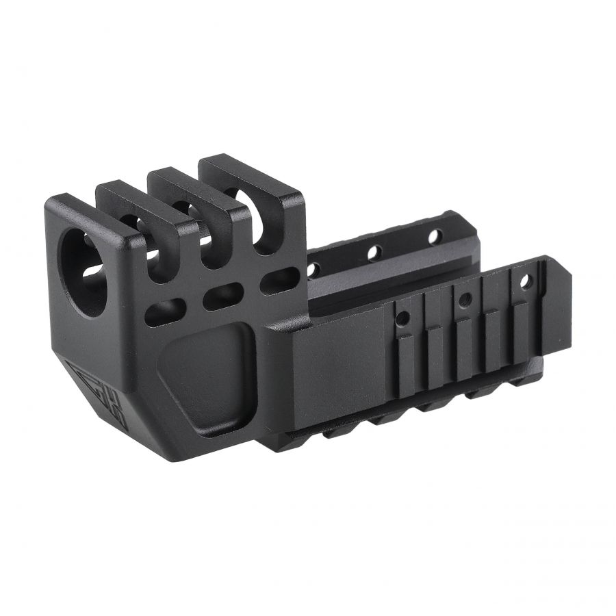 Kompensator na szynę GK Arms do pistoletu Glock 17 gen 3/4 czarny 1/4