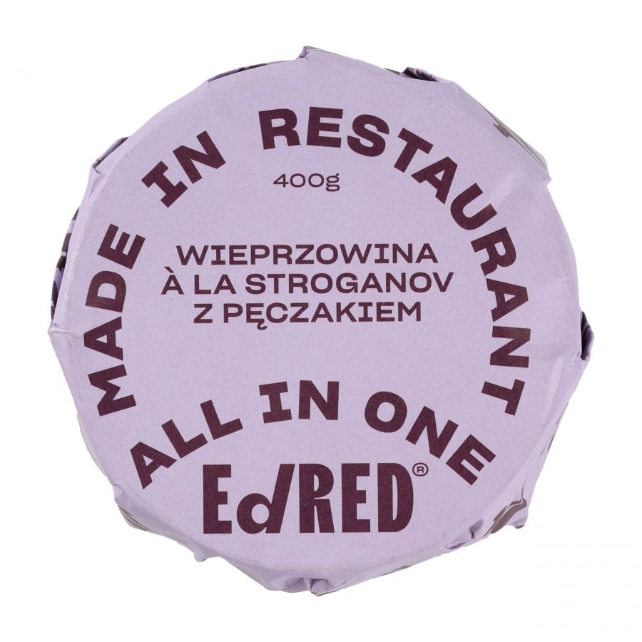 Konserwa Ed Red All in One Wieprzowina a la Stroganov z pęczakiem 400 g 1/2