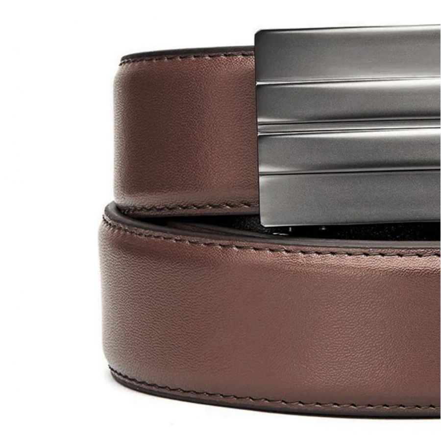 KORE Essentials X2 leather brown trouser belt 2/2