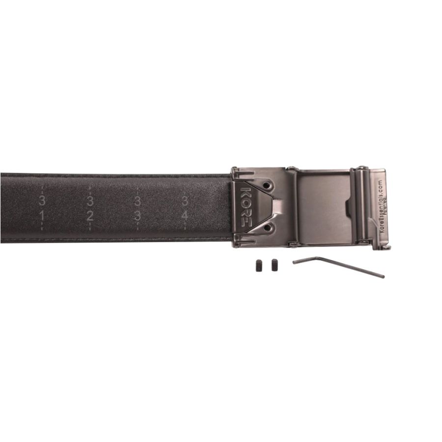 KORE Essentials X2 leather trouser belt black 2/4