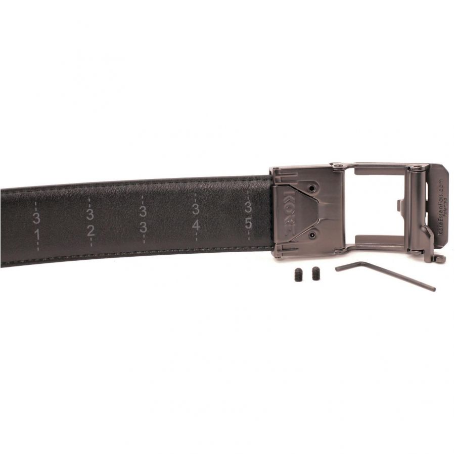 KORE Essentials X3 plastic trouser belt black 3/4