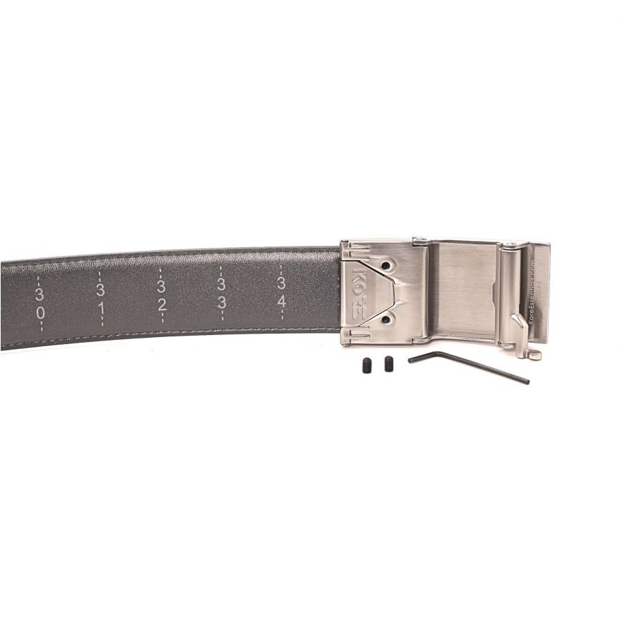 KORE Essentials X4 plastic grey trouser belt 3/4
