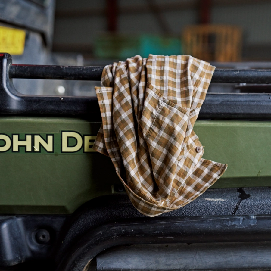 Koszula damska Harkila Fjell Dark olive check 4/7