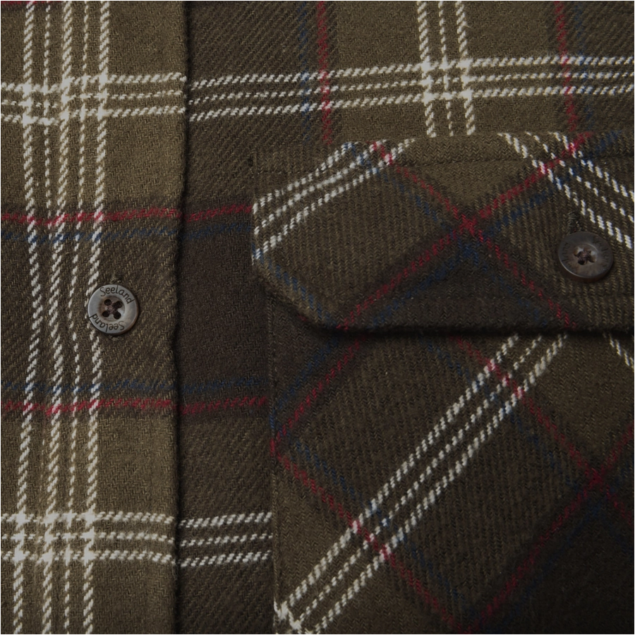 Koszula flanelowa Seeland Glen Pine green check 4/7