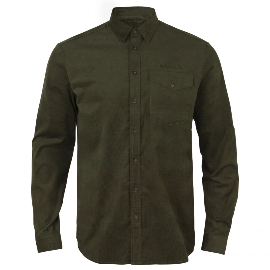 Koszula męska Härkila Kaldfjord corduroy Willow green 1/5