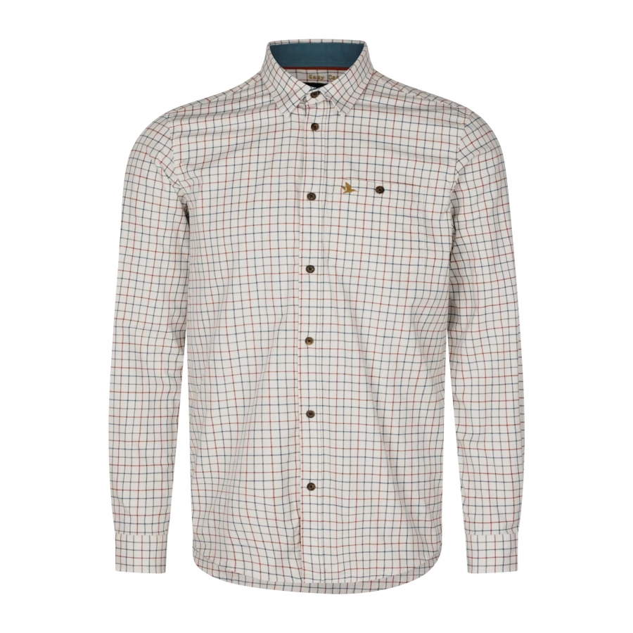 Koszula Seeland Oxford Shooting Shirt Classic blue / Classic brown check 1/8