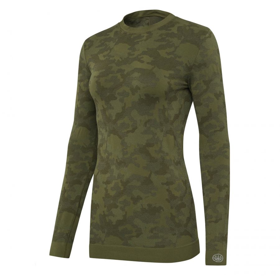 Koszulka  Beretta LeSaut Sweater Green Camouflage 1/4