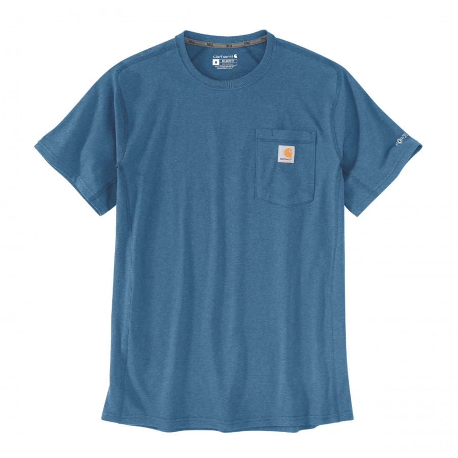Koszulka Carhartt Force Midweight S/S Pocket - dark horizon blue 1/1