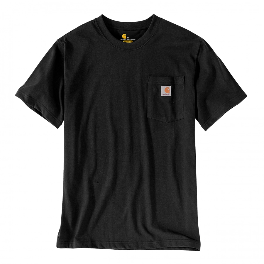 Koszulka Carhartt K87 Pocket - black 3/5