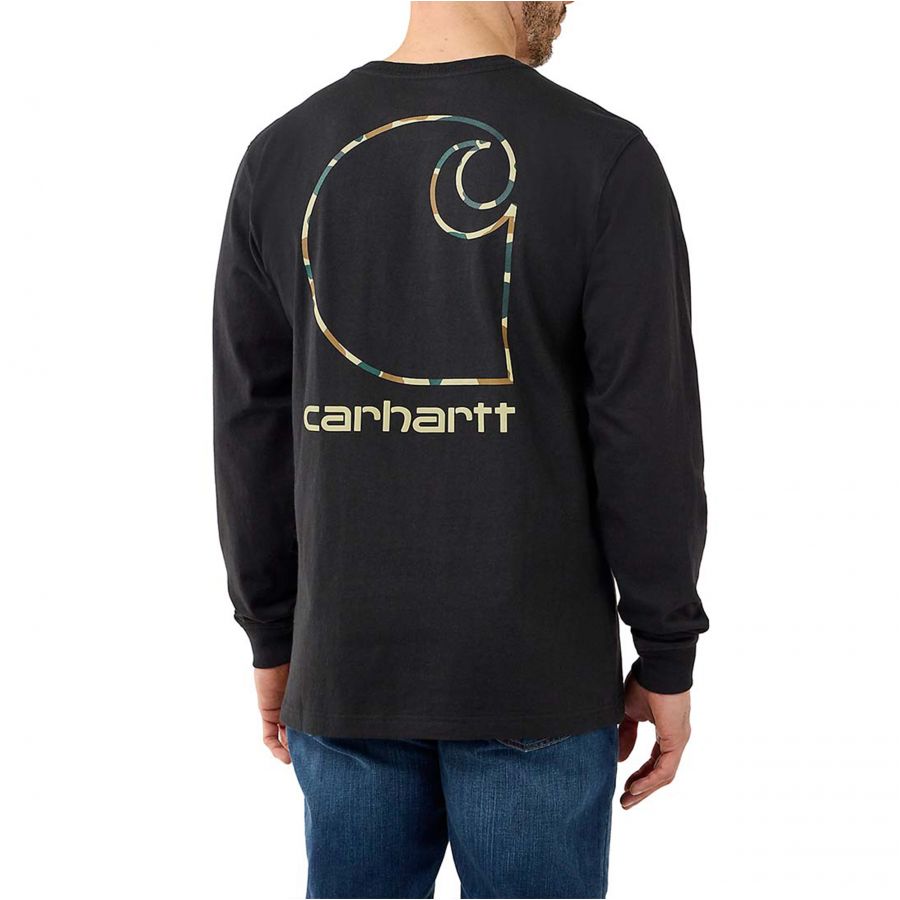 Koszulka Carhartt Pocket Camo Graphic z długim rękawem black 2/4