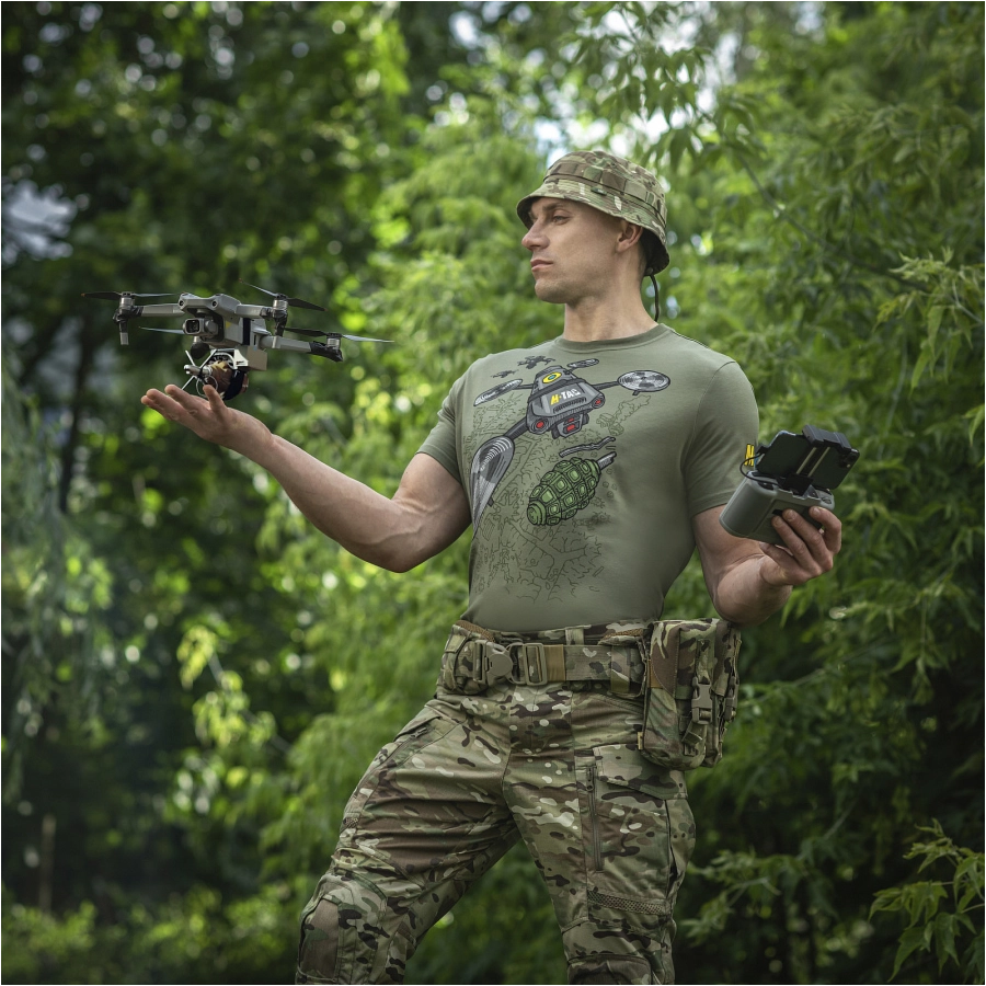 Koszulka męska M-Tac Dron oliwkowa 4/8