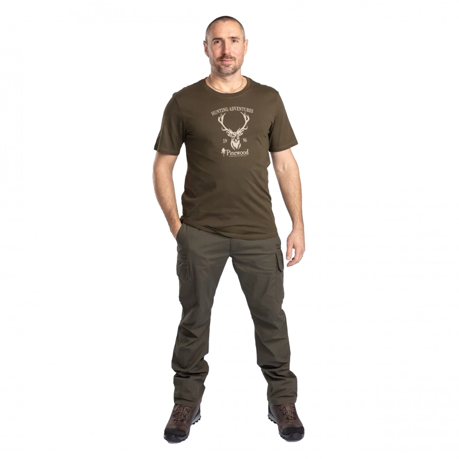 Koszulka męska Pinewood Red Deer zielona 4/4