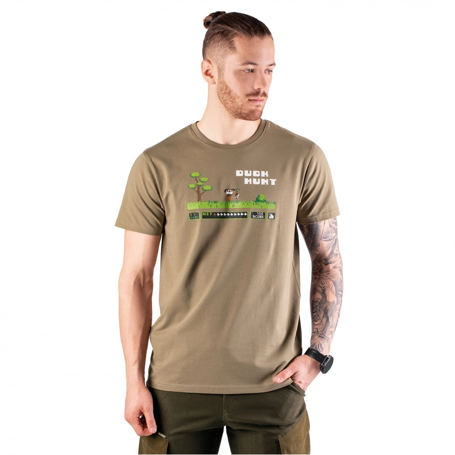 Koszulka męska Tagart FNT DuckHunt beżowa 3/4