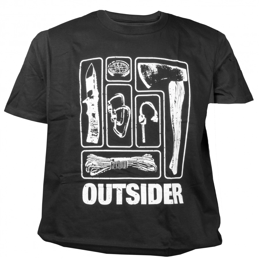 Koszulka męska TigerWood Outsider czarna 1/3