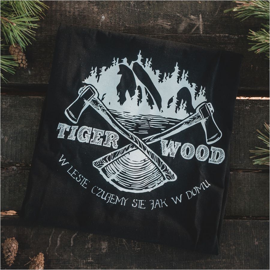 Koszulka męska TigerWood Two Axes czarna 2/3