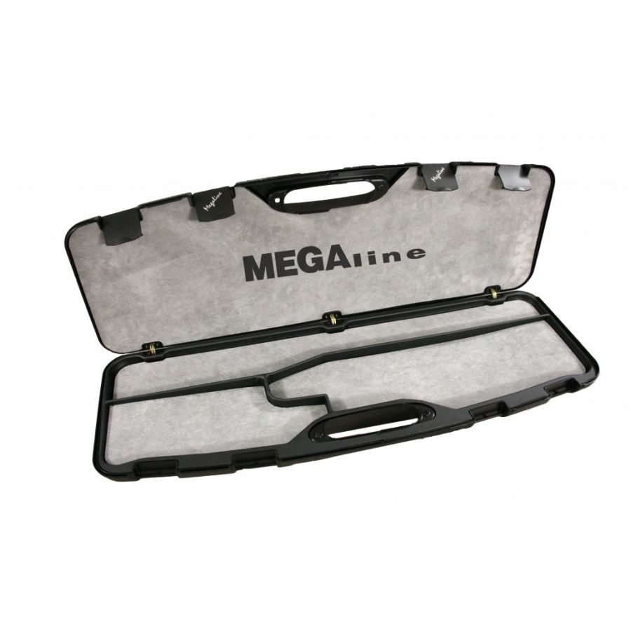 Kufer na strzelbę Megaline 82x25x8 cm czarny z klamrami gąbka z aksamitem 2/2