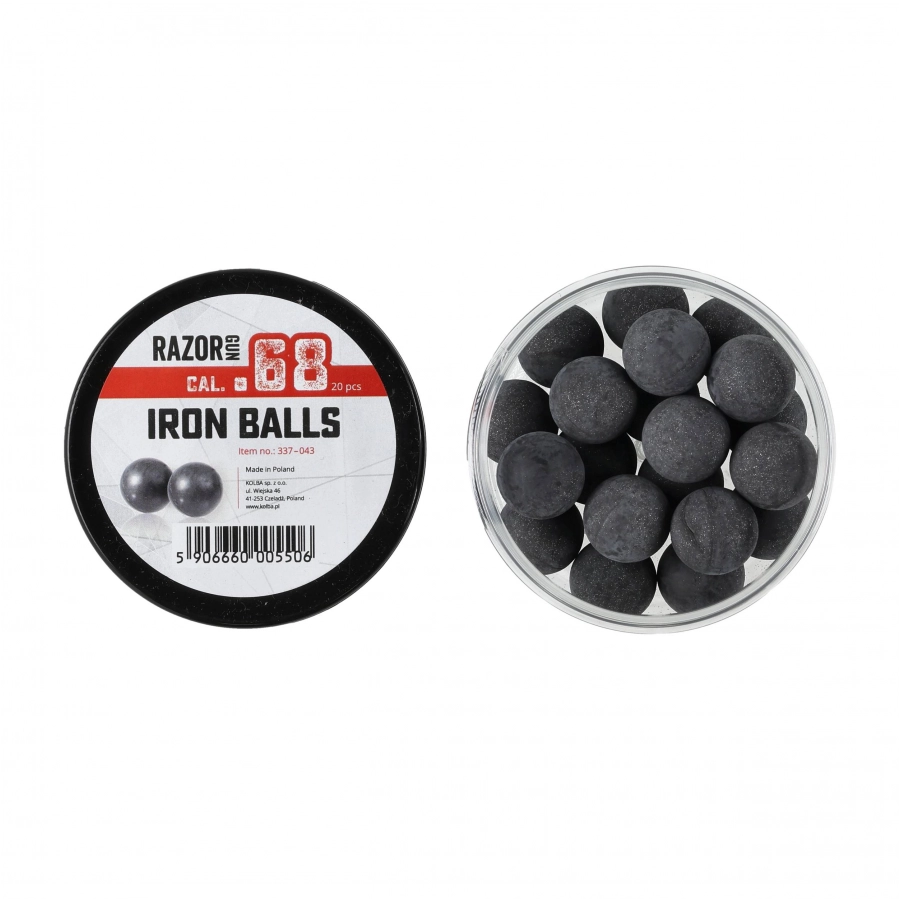Kule gumowo-metalowe RRun 68 kal. .68 / 20 szt. do Umarex T4E HDS i SG-68 3/3
