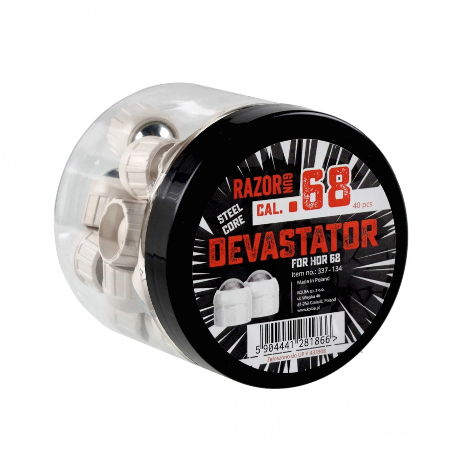Kule metalowe RazorGun Steel Core Devastator kal. .68 / 40 szt. do Umarex HDR 68 2/3