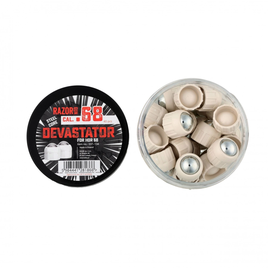 Kule metalowe RazorGun Steel Core Devastator kal. .68 / 40 szt. do Umarex HDR 68 3/3