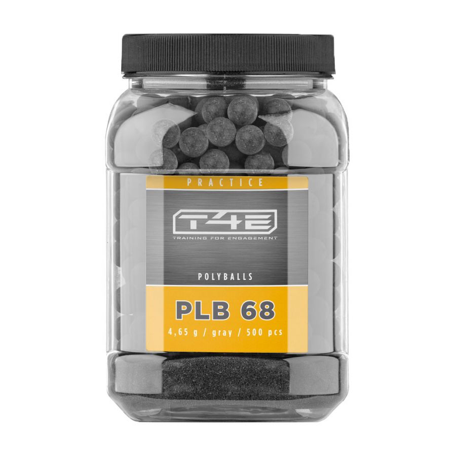Kulki poliuretanowe T4E Practice PLB kal. .68 500 szt. szare 1/2