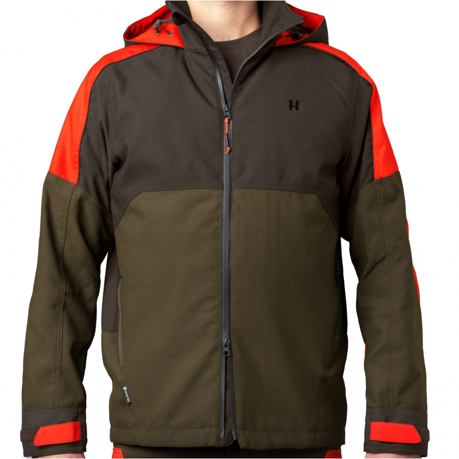 Kurtka Härkila Pro Hunter Dog Keeper GTX willow green / orange
