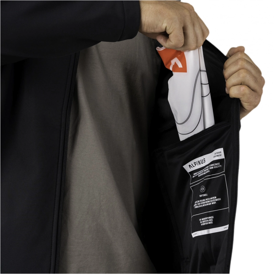 Kurtka męska Alpinus softshell Stenshuvud czarna 4/10