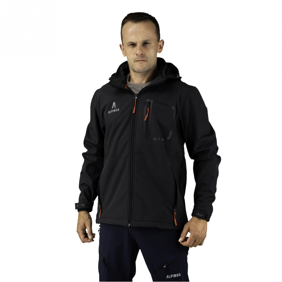 Kurtka męska Alpinus softshell Stenshuvud czarna 2/10