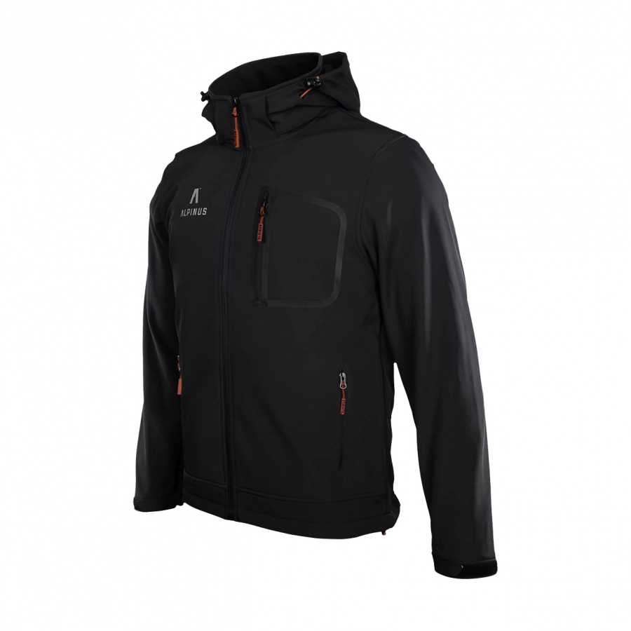 Kurtka męska Alpinus softshell Stenshuvud czarna 1/10